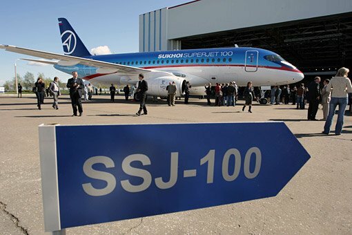 Sukhoi SuperJet-100 впервые представлен публике