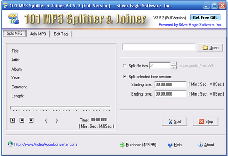 101 MP3 Splitter & Joiner 3.9.3(Cracked/Rus) 