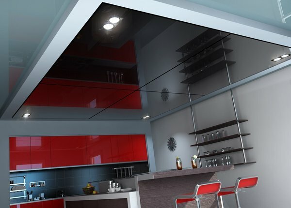 Натяжные потолки - идеально подходят для отделки ванной комнаты и кухни