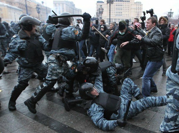 Кавказцы устроили драку на Манежной площади