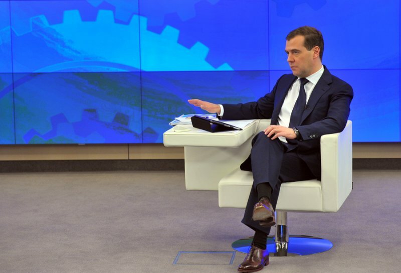 Медведев объявил о запуске Общественного телевидения