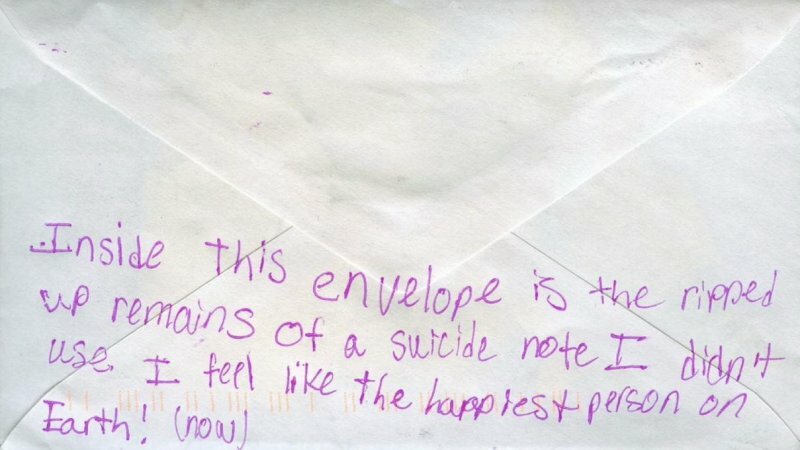 Американским школьникам дали домашнее задание:написать предсмертную записку