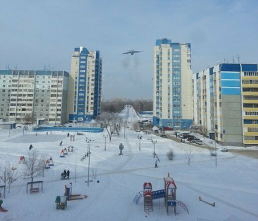 Пролетающий над Оренбургом Ил-76 вызвал панику среди местных жителей