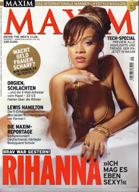 Певица Рианна снялась для журнала Maxim (фото)