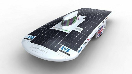 Автомобиль на солнечной энергии из Великобритании