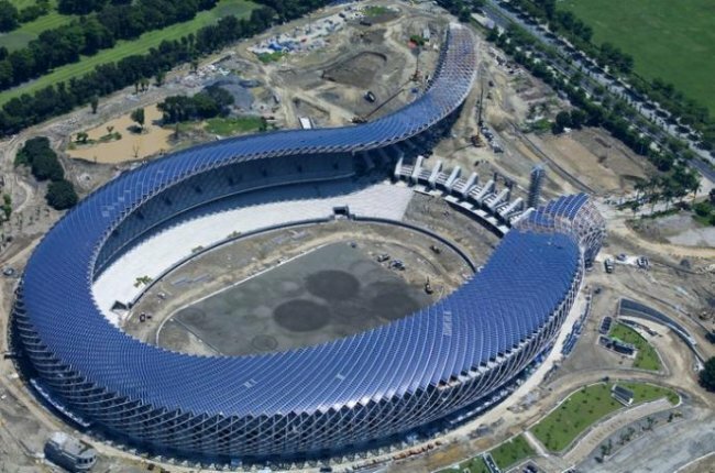 Эко-стадион на солнечной энергии в Тайване