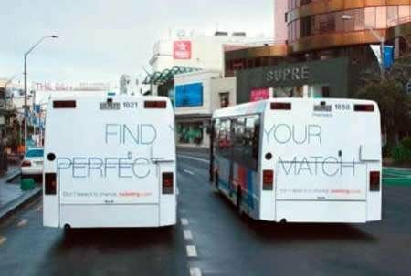 Креативная реклама на автобусах